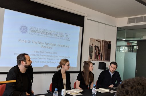 Holger Marcks (left-hand side) on the panel "The New Far Right: Threats and Realities"