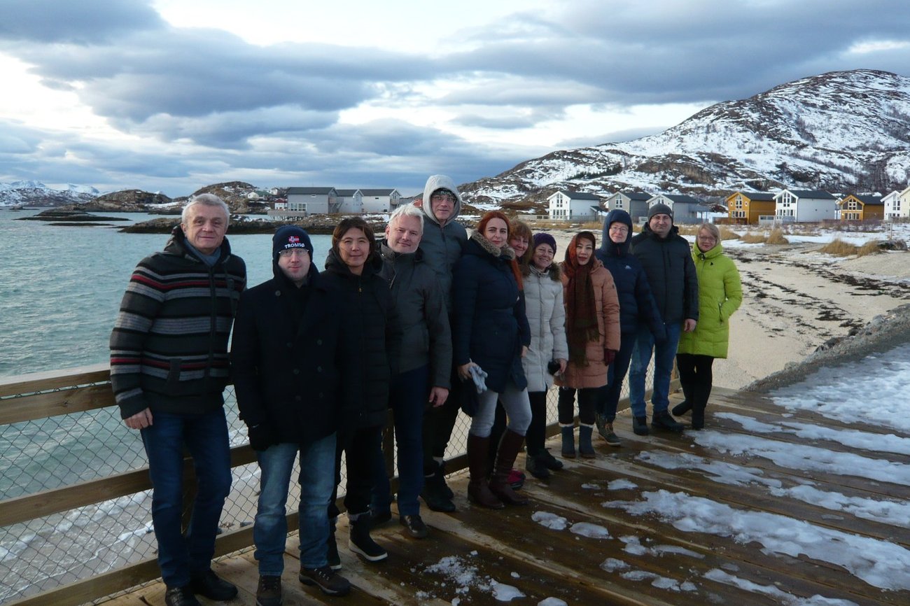 Das internationale Team des Netzwerks Eurasia Peace Studies Exchange beim Abschlusstreffen an der Arktischen Universität Tromsø  (2019, Foto privat)